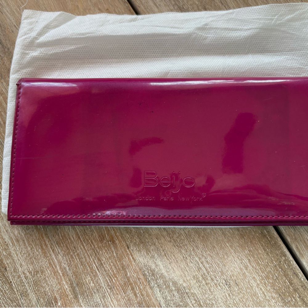 Beijo Fuchsia Glossy wallet